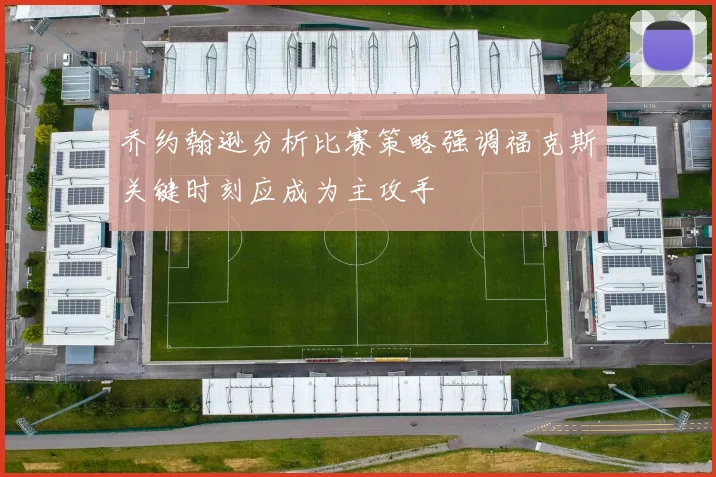 乔约翰逊分析比赛策略强调福克斯关键时刻应成为主攻手